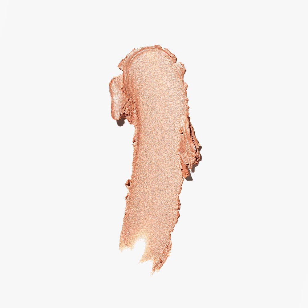 A swatch of Just A Sec eyeshadow in the shade Golden Peach by Jones Road Beauty
